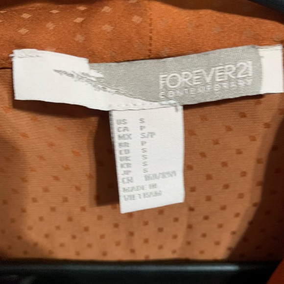 Orange-rust blouse polka dot - Picture 4 of 7